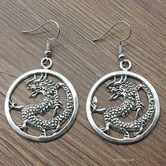 Dragon Earrings - Picture 2 of 4